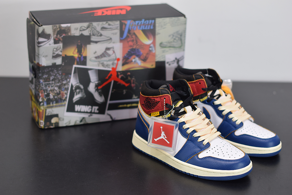 Giày Nike Union LA x Air Jordan 1 Retro High NRG 'Storm Blue' BV1300-146 - Ảnh 7