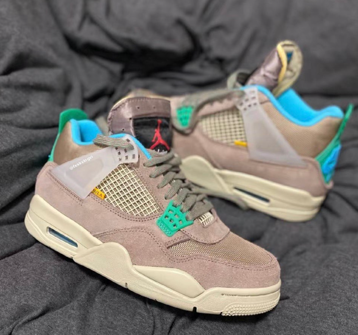 Giày Nike Union LA x Air Jordan 4 Retro 'Taupe Haze' DJ5718-242 - Ảnh 3
