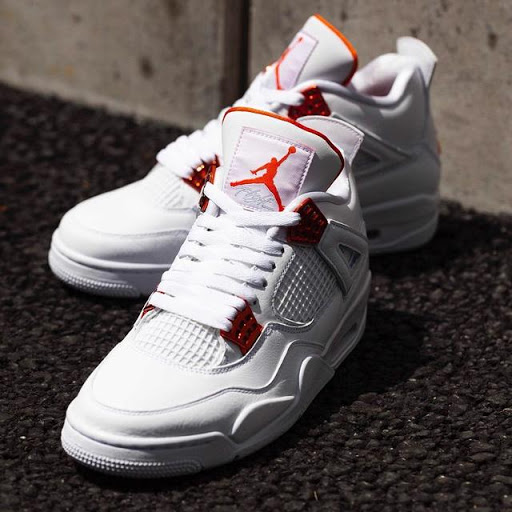 Giày Nike Air Jordan 4 Retro 'Orange Metallic' CT8527-118 - Ảnh 3