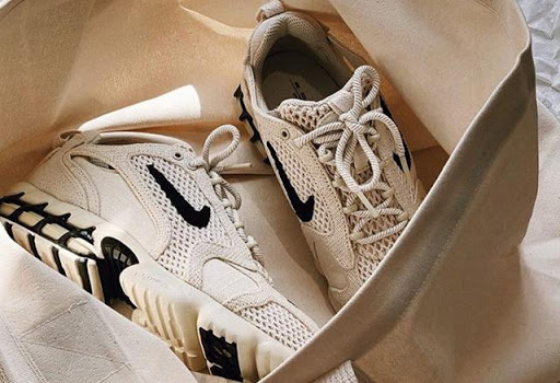 Giày Nike Stussy x Air Zoom Spiridon Caged 'Fossil' CQ5486-200 - Ảnh 4