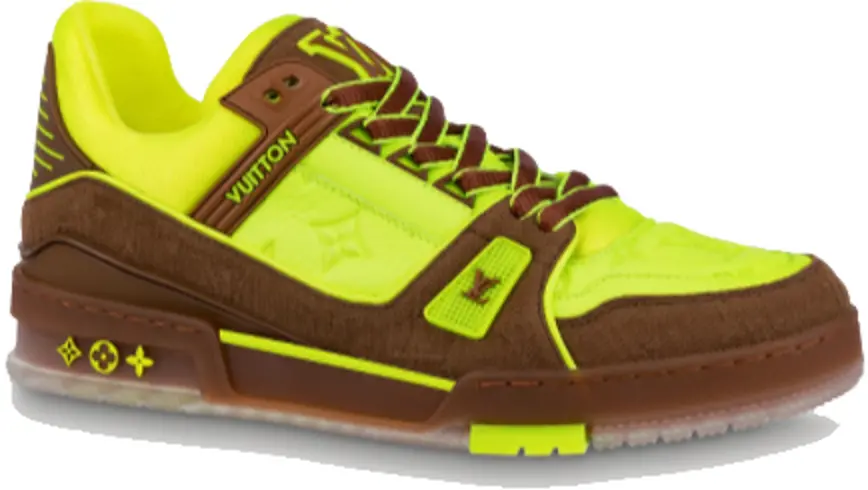 Giày Louis Vuitton Trainer 'Neon Brown' 1A8Z6I