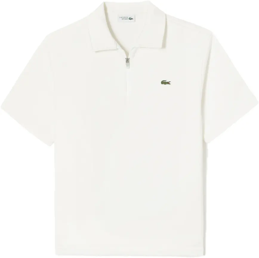 Ao Lacoste Basic Short Sleeve Sweatshirt 'Cream' SH602E-53G-70V