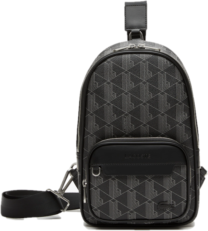 Tui Lacoste The Blend Monogram Crossbody Bag 'Black' NH4131L53G-H45