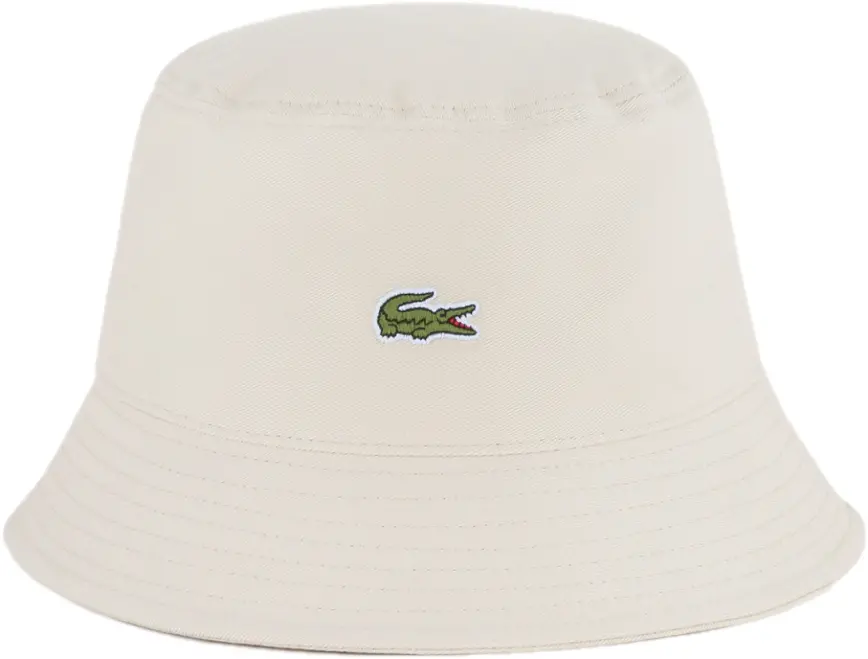 Mu Lacoste Bucket Hat Cotton Material 'Beige' RK217E-53G-KU4