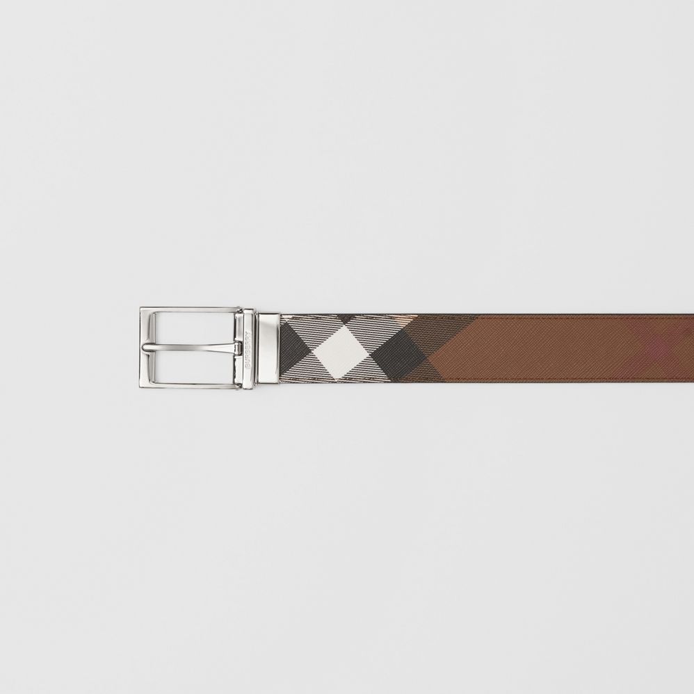 Thắt Lưng Burberry Reversible Check and Leather Belt 'Dark Birch Brown' p80527931 - Ảnh 2