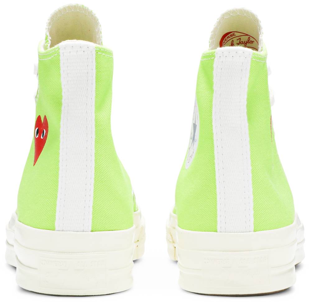 Giày Converse Comme des Garçons PLAY x Chuck 70 High 'Bright Green' 168299C - Ảnh 4