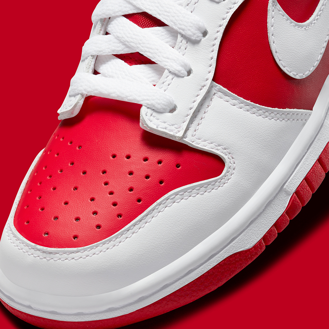 Giày Nike Dunk Low 'White University Red' DD1391-600 - Ảnh 5