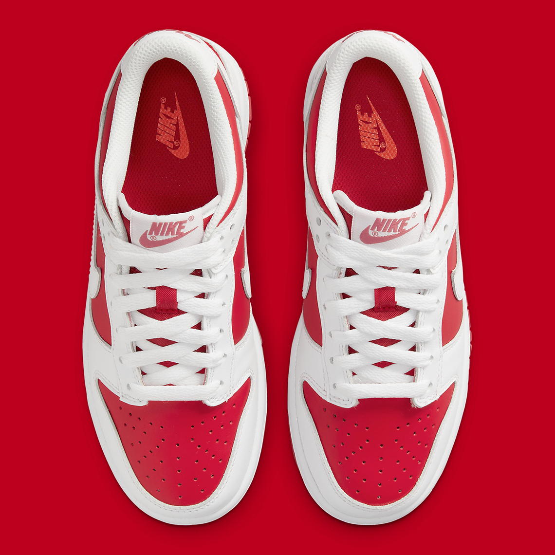 Giày Nike Dunk Low 'White University Red' DD1391-600 - Ảnh 4