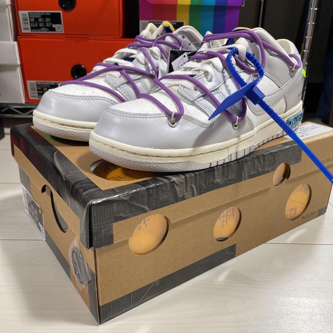 Giày Nike Off-White x Dunk Low 'Lot 48 Of 50' DM1602-107 - Ảnh 6