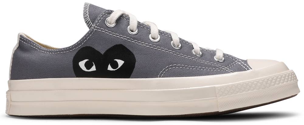 Giày Converse Comme des Garçons PLAY x Chuck 70 Low 'Steel Gray' 171849C