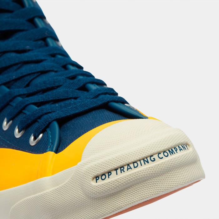 Giày Converse Pop Trading Company x Jack Purcell 'Navy Yellow' 169006C - Ảnh 2