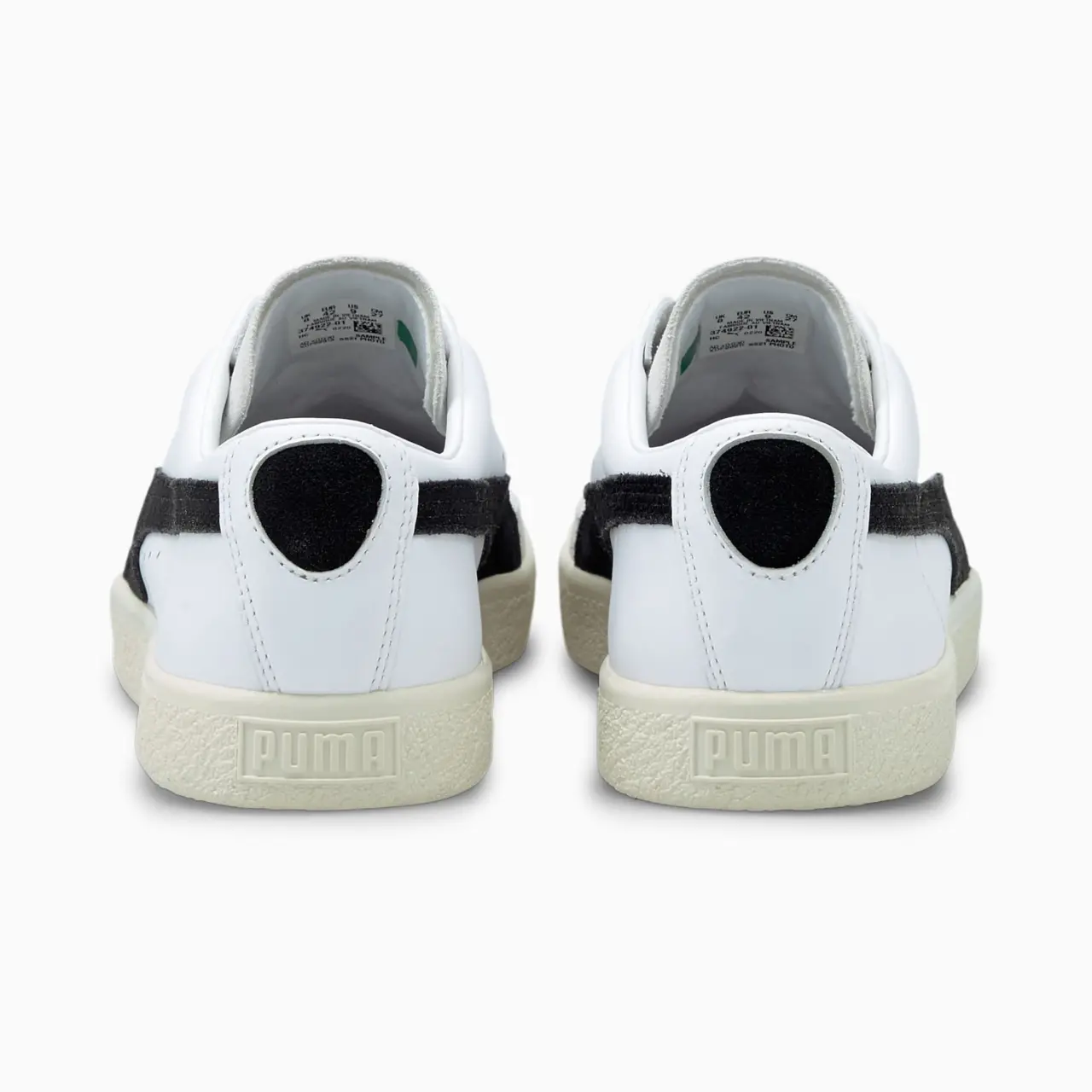 Alternative view of Giày Puma Basket Vintage 'White Black' 374922-01