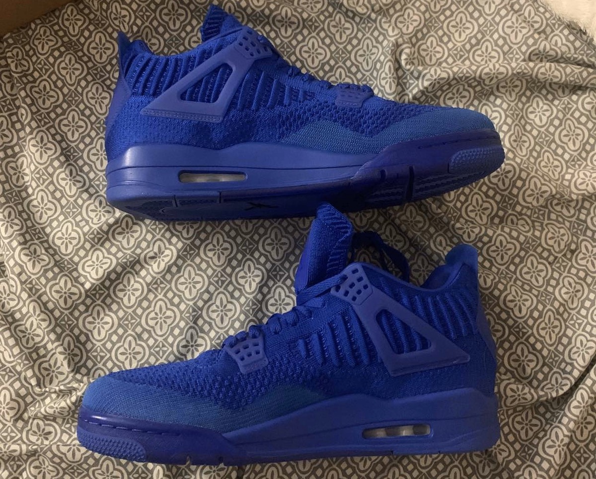 Giày Nike Air Jordan 4 Flyknit 'Hyper Royal' AQ3559-400 - Ảnh 5