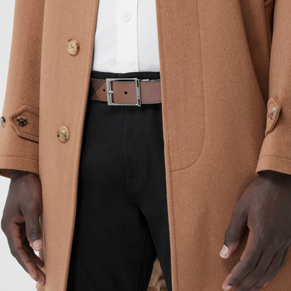 Thắt Lưng Burberry Reversible Check and Leather Belt 'Dark Birch Brown' p80527931 - Ảnh 3