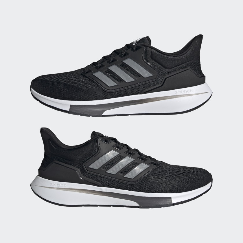 Giày Adidas EQ21 Run 'Black Iron Metallic' H00512 - Ảnh 7