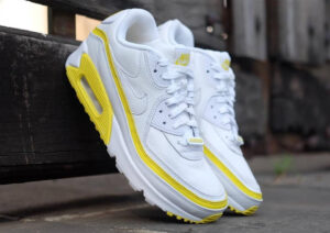 Alternative view of Giày Nike Undefeated x Air Max 90 'White Optic Yellow' CJ7197-101