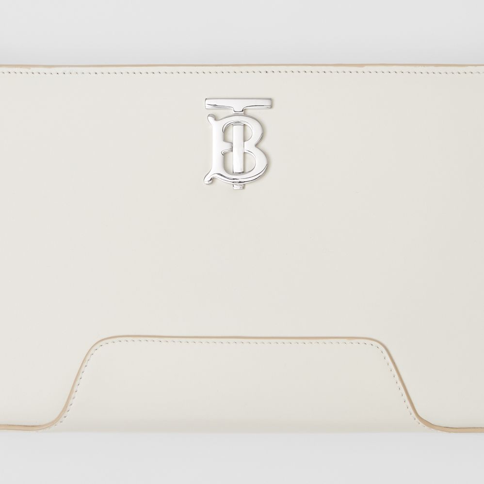 Túi Burberry Leather TB Shoulder Bag 'Pale Vanilla' - Ảnh 2
