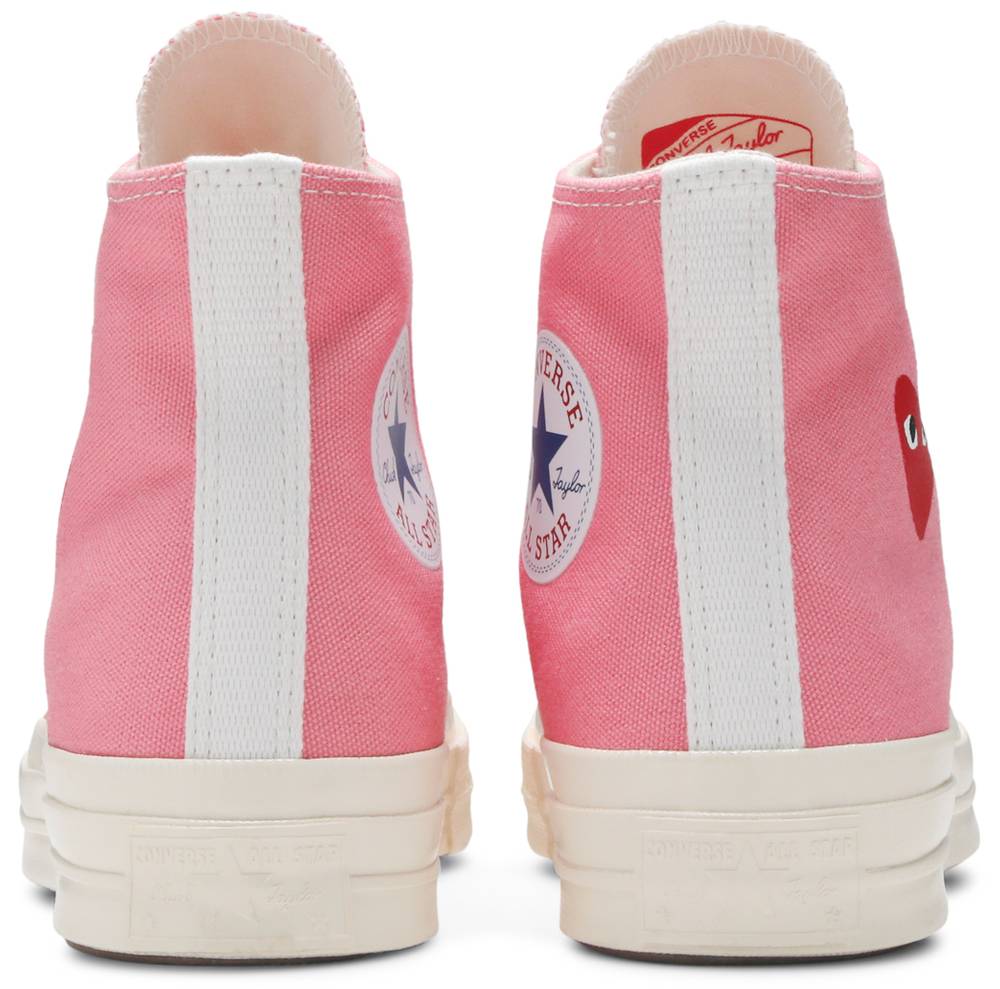 Giày Converse Comme des Garçons PLAY x Chuck 70 High 'Bright Pink' 168301C - Ảnh 7