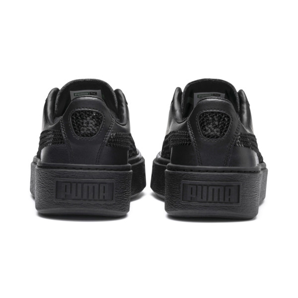 Giày Puma Basket Platform 'Black' 367237-01 - Ảnh 4