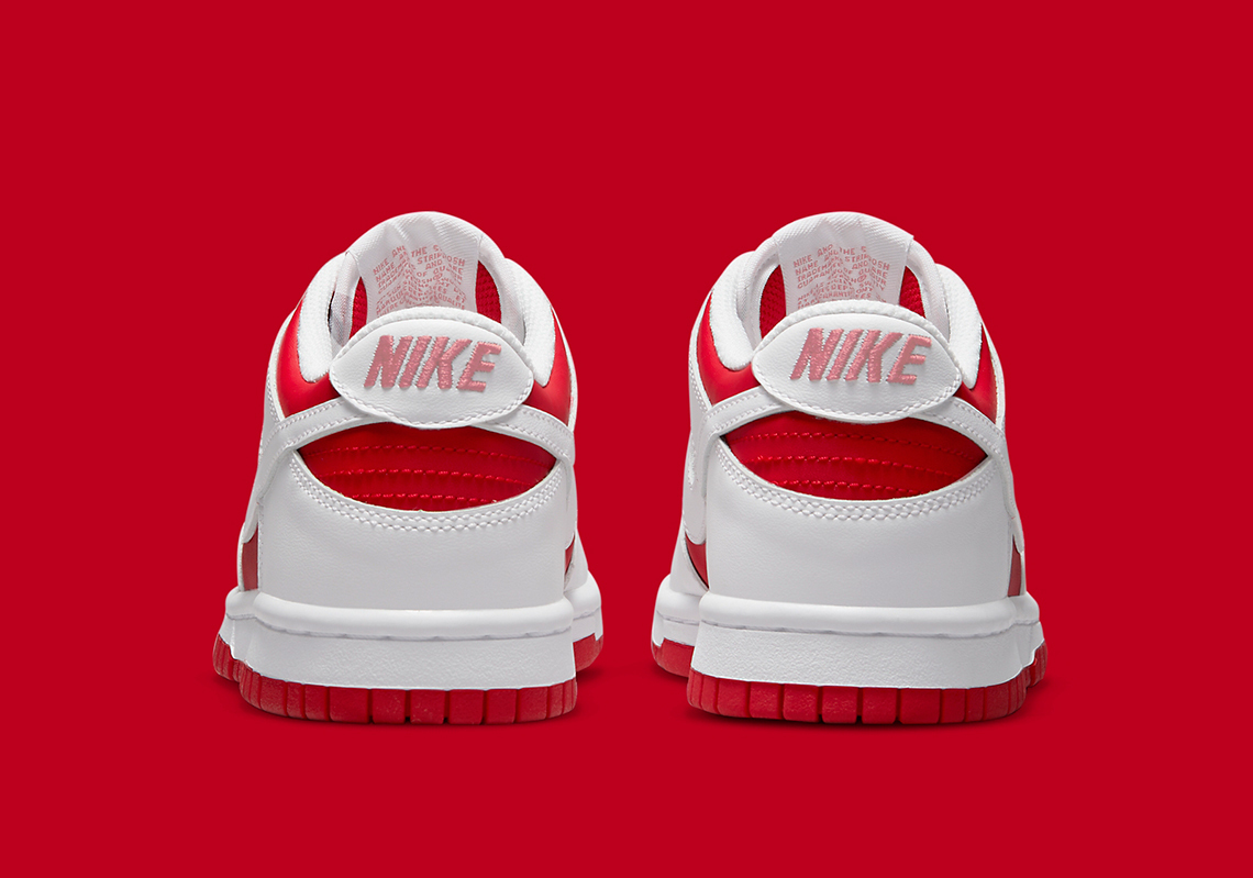 Giày Nike Dunk Low 'White University Red' DD1391-600 - Ảnh 8