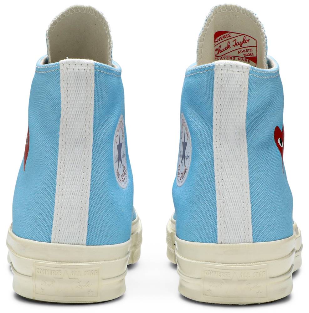 Giày Converse Comme des Garçons PLAY x Chuck 70 High 'Bright Blue' 168300C - Ảnh 4