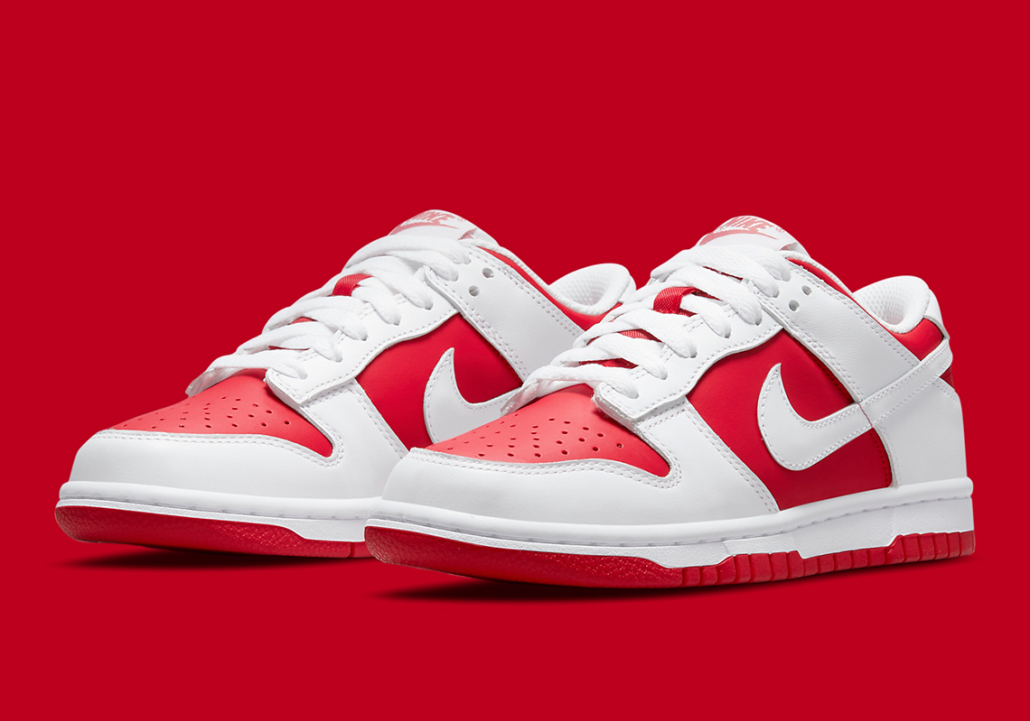 Giày Nike Dunk Low 'White University Red' DD1391-600 - Ảnh 7