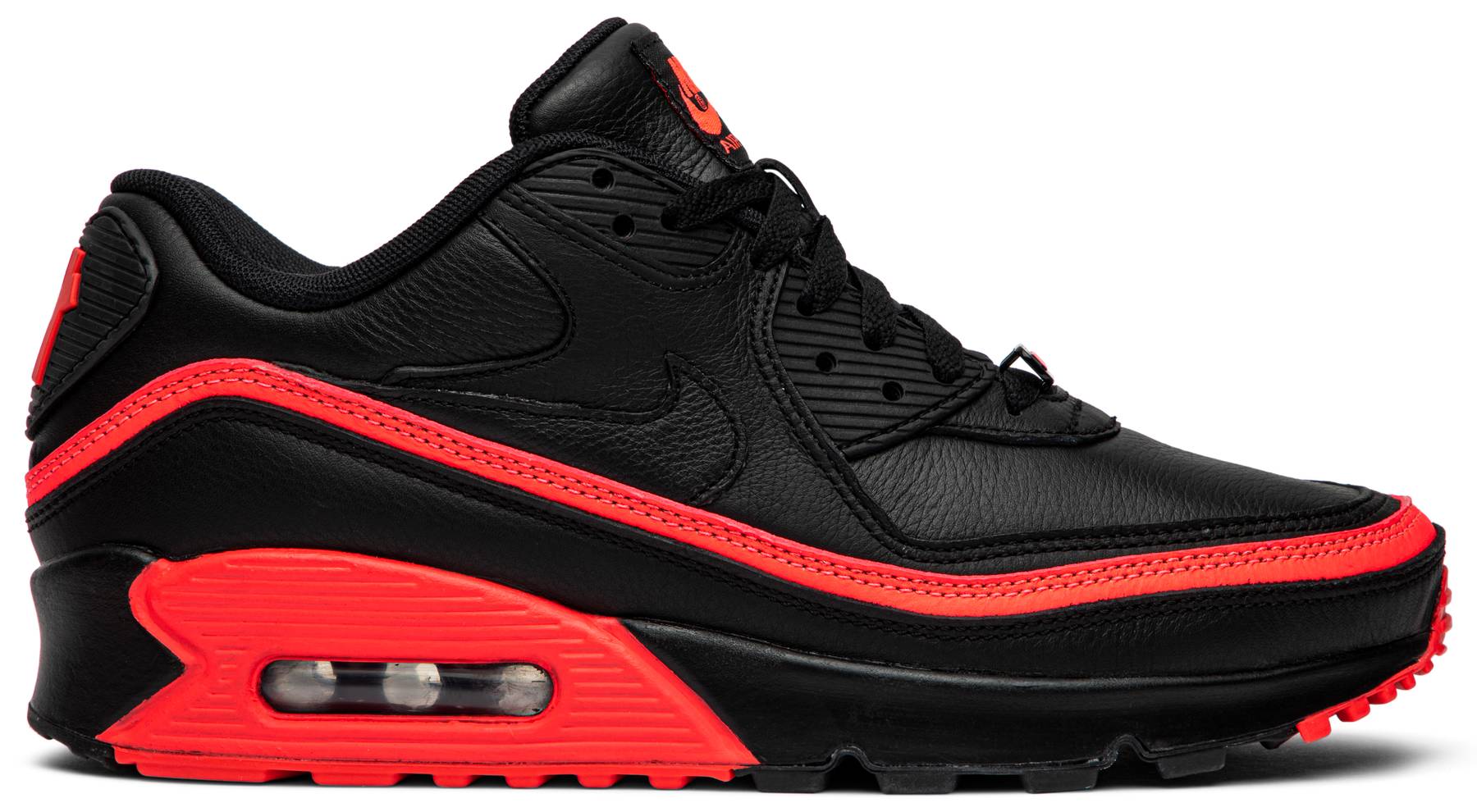 Giày Nike Undefeated x Air Max 90 'Black Solar Red' CJ7197-003