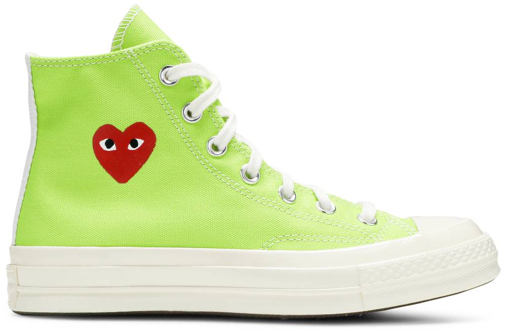 Giày Converse Comme des Garçons PLAY x Chuck 70 High 'Bright Green' 168299C
