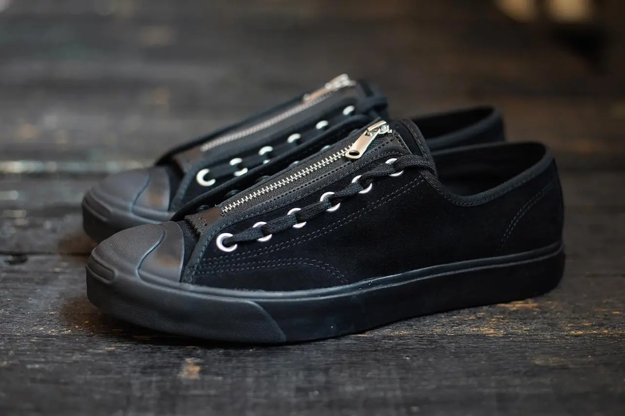 Alternative view of Giày Converse Jack Purcell Zip 'Black' 168703C