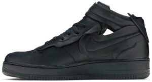 Alternative view of Giày Nike Comme des Garçons x Air Force 1 Mid 'Triple Black' DC3601-001