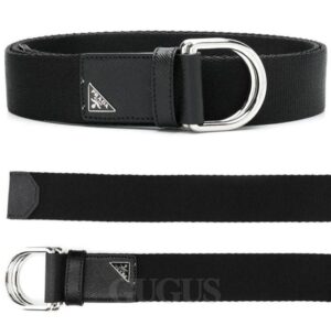 Alternative view of Thắt Lưng Prada Triangle Logo Double D Ring Belt 2CN028 BV1 F0002