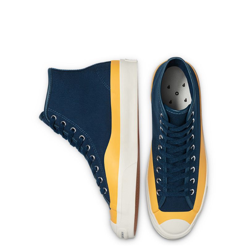 Giày Converse Pop Trading Company x Jack Purcell 'Navy Yellow' 169006C - Ảnh 6