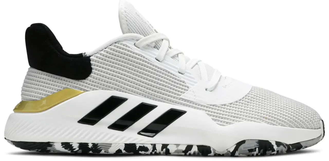 Giày Adidas Pro Bounce 2019 Low 'White Black Gold' EF0472