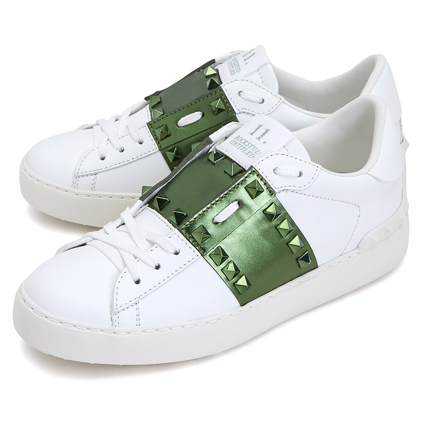 Giày Valentino Rockstud Untitled Women's Sneakers UW2S0A01HEL 0JA - Ảnh 3