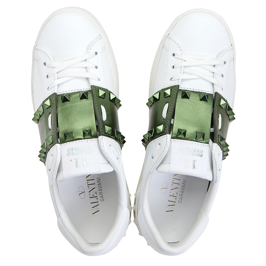 Giày Valentino Rockstud Untitled Women's Sneakers UW2S0A01HEL 0JA - Ảnh 4
