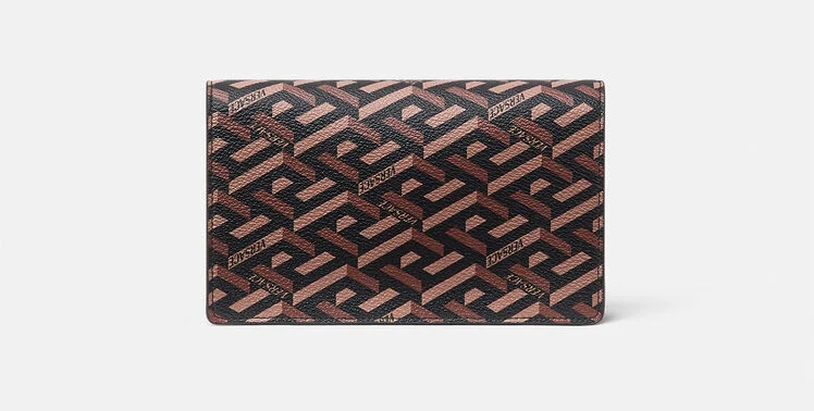 Túi Versace La Greca Signature Pouch Red Brown 1003086-1A01444-5B35V - Ảnh 5