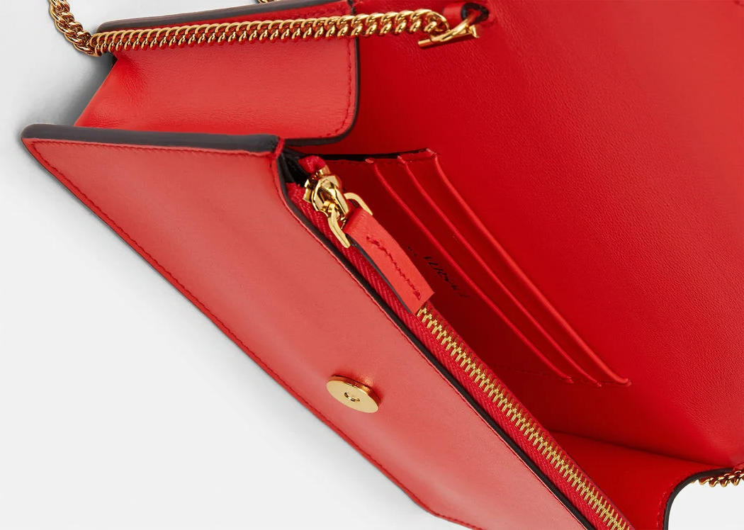 Túi Versace La Greca Signature Pouch Red Brown 1003086-1A01444-5B35V - Ảnh 6