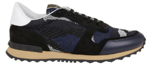 Giày Valentino Mesh Fabric Camouflage Rockrunner Sneaker TY0S0723QRK31J