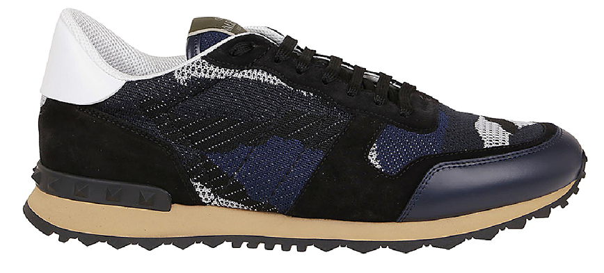 Giày Valentino Mesh Fabric Camouflage Rockrunner Sneaker TY0S0723QRK31J