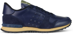 Giày Valentino Leather Rockstud Sneakers WY2S0748VRJM30