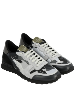 Alternative view of Giày Valentino Garavani Rockrunner Rockstud Lace 'Grey Black Camo' RY2S0723XVUIJ7