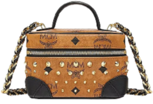 Túi MCM Vanity Case in Gold Studded Visetos MWRCSVI05CO001