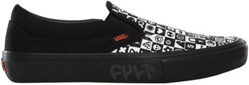 Giay Vans Cult x Slip-On Pro 'Black Checkerboard' VN0A4VHU2MH