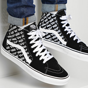 Alternative view of Giày Vans Sk8-Hi Logo Repeat 'Black True White' VN0A4U3CTEZ