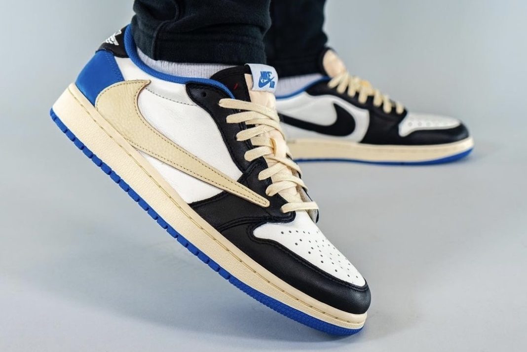Giày Nike Fragment Design x Travis Scott x Air Jordan 1 Retro Low DM7866-140 - Ảnh 5