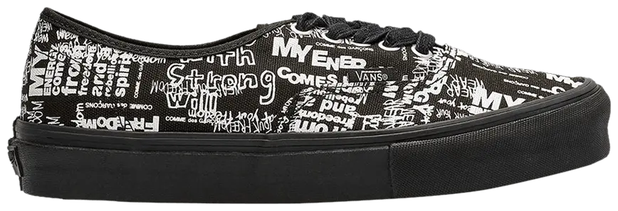 Giày Vans Comme des Garçons x Authentic LX 'Graffiti Black' VN0A33TASO7
