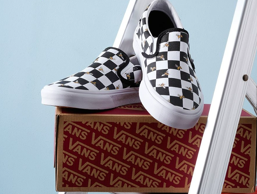 Giay Vans Slip On Checkerboard Bee Check 'Black' VN0A33TB9EH