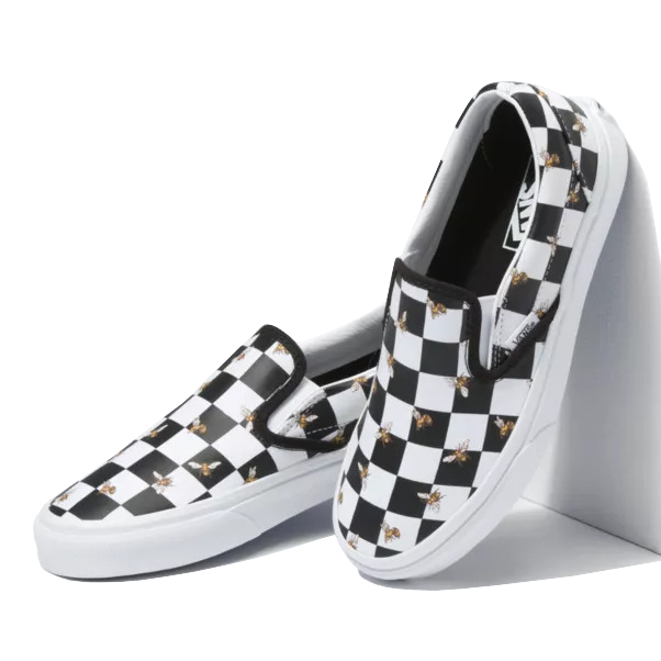 Giay Vans Slip On Checkerboard Bee Check 'Black' VN0A33TB9EH