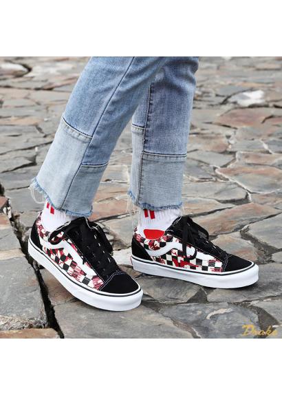 Giày Vans Style 36 'Checkerboard Red' VN0A3DZ31IW - Ảnh 2
