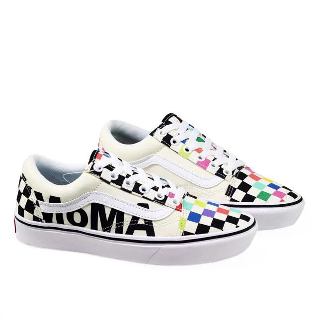 Giày Vans MoMA x ComfyCush Old Skool 'Colorful Checkerboard' VN0A3WMA1PJ - Ảnh 3